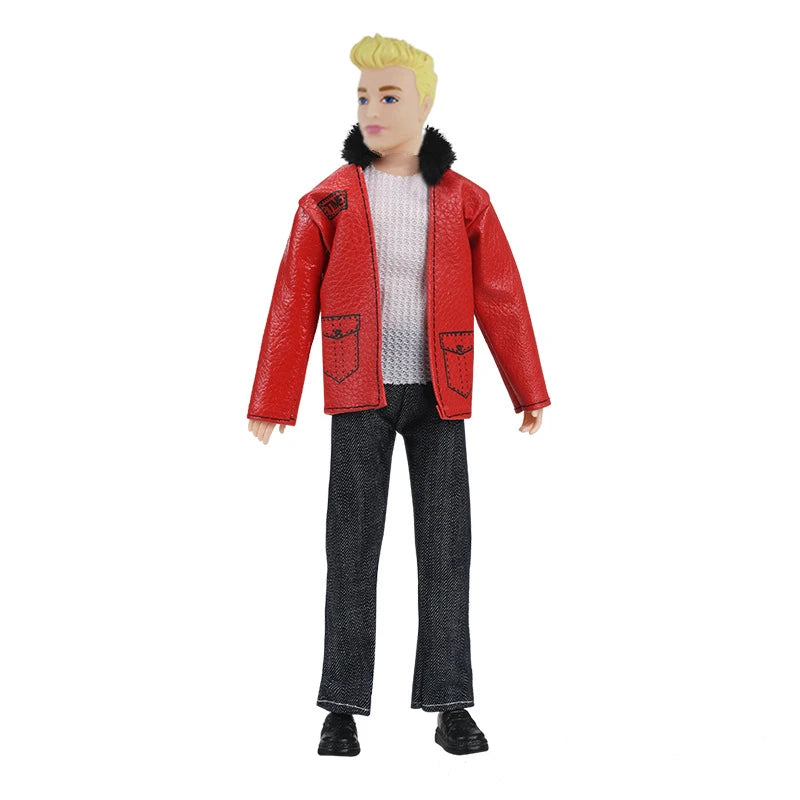 30cm Fashion Ken Doll Full Set 1/6 Multi Jonts Movable Boyfriend with Clothes Suit Children Dress Up Toys