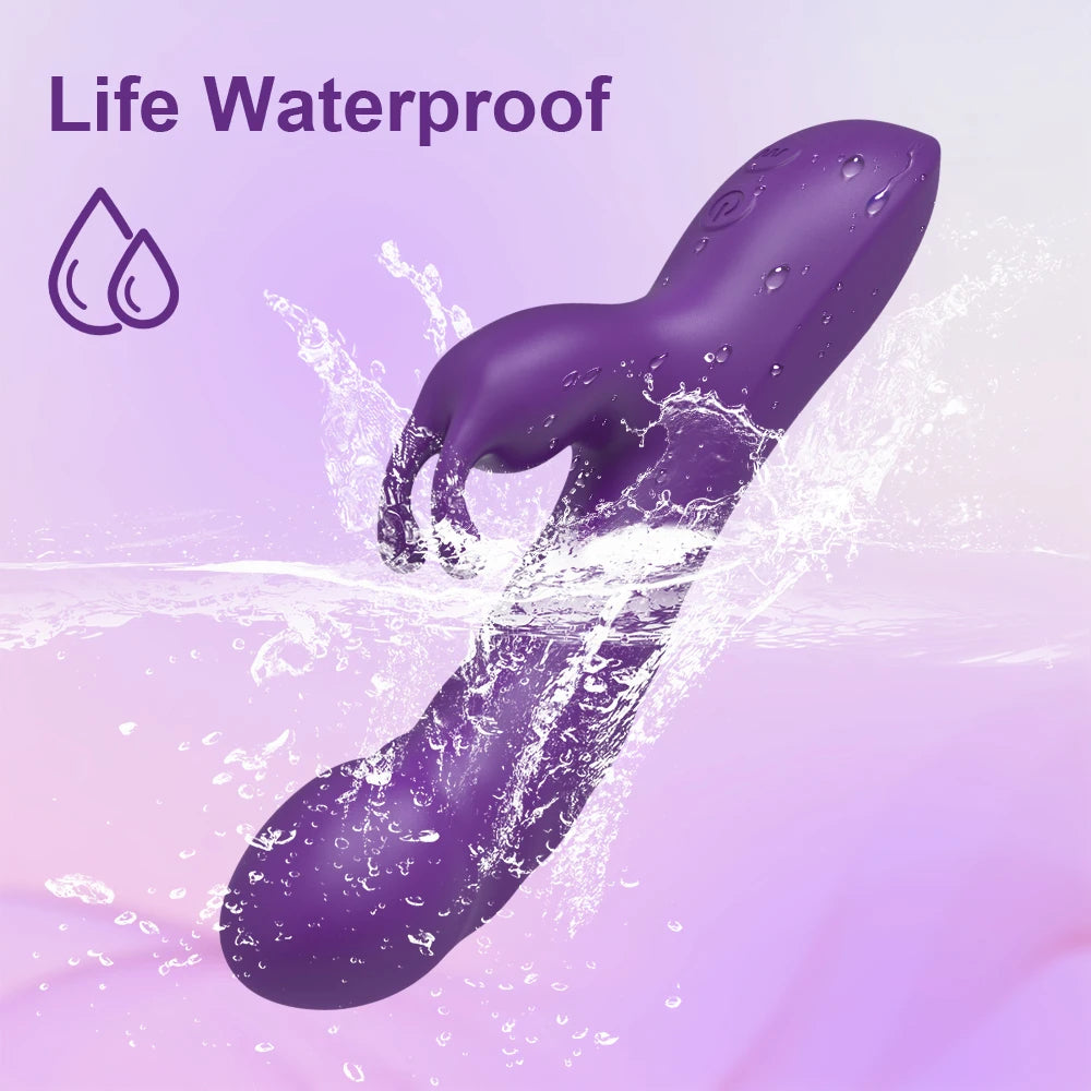 G Spot Rabbit Vibrator Dildo for Women Nipple Clitoris Stimulator Massager Adults Masturbator Female Sex Toy for Adults 18