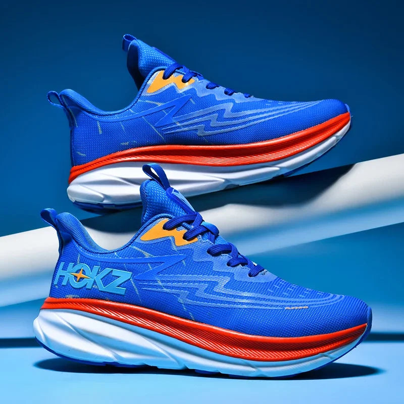 Men's Running Shoes Cushioning Non-Slip Luxury shoes Breathable Mesh Trainer Race Jogging Sneakers Outdoor Couple Off-road Shoes