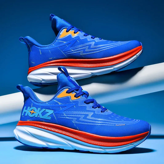 Men's Running Shoes Cushioning Non-Slip Luxury shoes Breathable Mesh Trainer Race Jogging Sneakers Outdoor Couple Off-road Shoes