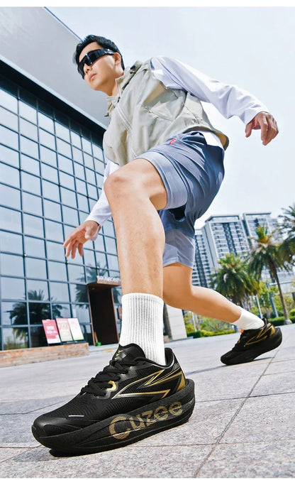 Men's Running Shoes Outdoor Sneakers Breathable Mesh Off-road Luxury shoes Trainer Shoes Couple Cushioning Race Non-Slip Fashion