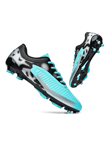 Men AG FG Football Cleats Soft PU Upper Reinforced Stud Structure For Adult Outdoor Lawn Football Match And Training