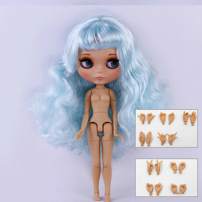 ICY DBS Blyth Doll BJD Joint Body tan Skin Matte Face New face Set Doll 1/6 30cm Gift Anime SD