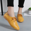 Women's Genuine Leather Loafers — Soft Pointed Toe Flats