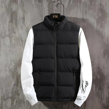 Men's Warm Zip-Up Padded Vest