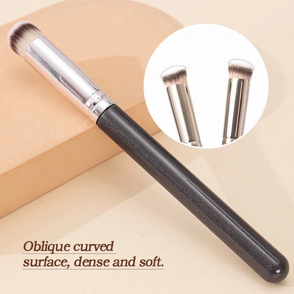 Concealer brush, dark circles, tear troughs, precision concealer brush, flat head concealer brush