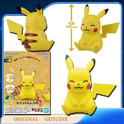 Bandai Original Genuine POKEMON MODEL KIT QUICK 1 21 22 23 Anime Action Figures Toys Kids Gift Assembly Model Collect Ornaments