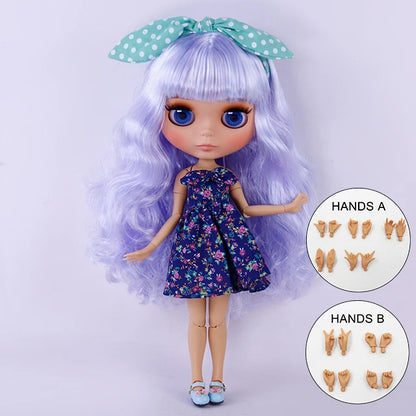 ICY DBS Blyth Doll BJD Joint Body tan Skin Matte Face New face Set Doll 1/6 30cm Gift Anime SD