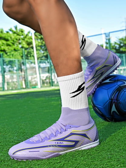 TF Turf Soccer Boots Unisex Non-Slip Wear-Resistant Breathable Lightweight Stable Grip Perfect for All Age Football Enthusiasts