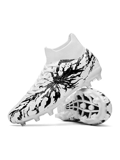 Match Focused AG FG Soccer Shoes High Density PU Fabric Solid TPU Stud Sturdy Structure For Amateur Natural Grass Competitions