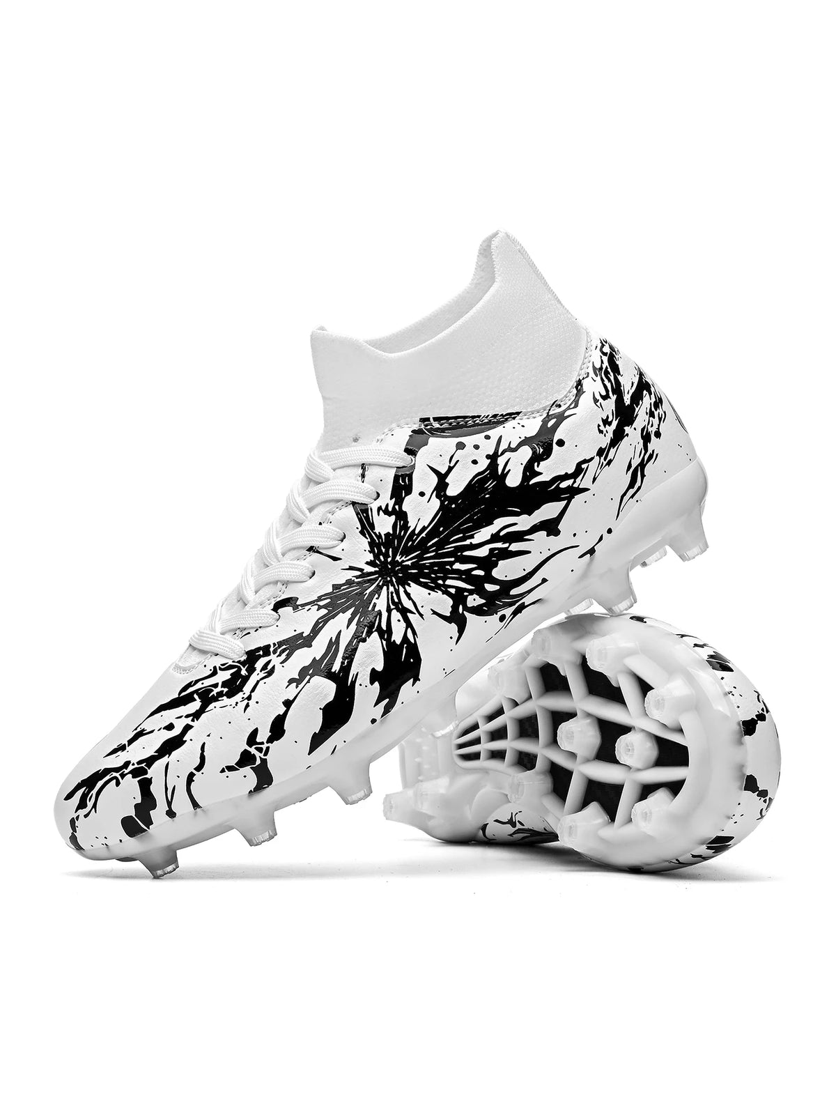 Men AG FG Firm Ground Football Boots Lightweight Soccer Cleats Durable Non‑Slip Outsole Comfort PU Upper Outdoor Match Training