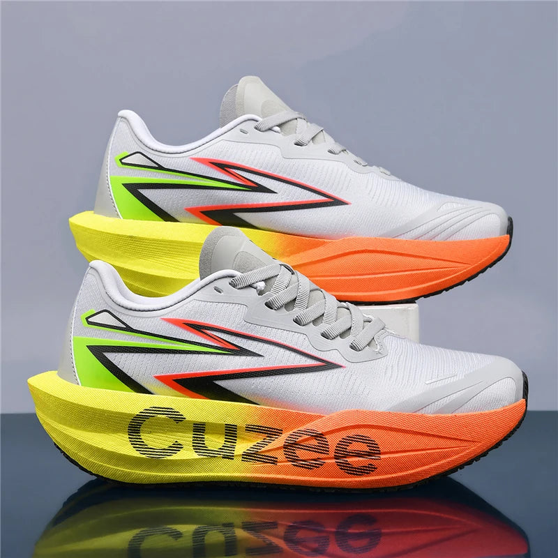 Men's Running Shoes Outdoor Sneakers Breathable Mesh Off-road Luxury shoes Trainer Shoes Couple Cushioning Race Non-Slip Fashion