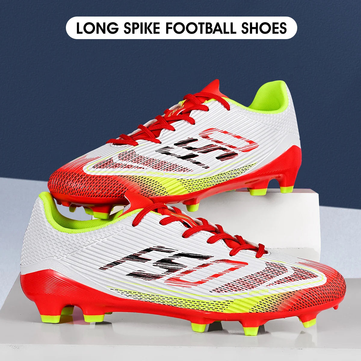 Adult FG AG Football Boots Lightweight PU Synthetic Upper Anti‑Slip Studded Cleats For Outdoor Natural & Artificial Grass Field