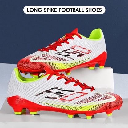 Adult FG AG Football Boots Lightweight PU Synthetic Upper Anti‑Slip Studded Cleats For Outdoor Natural & Artificial Grass Field