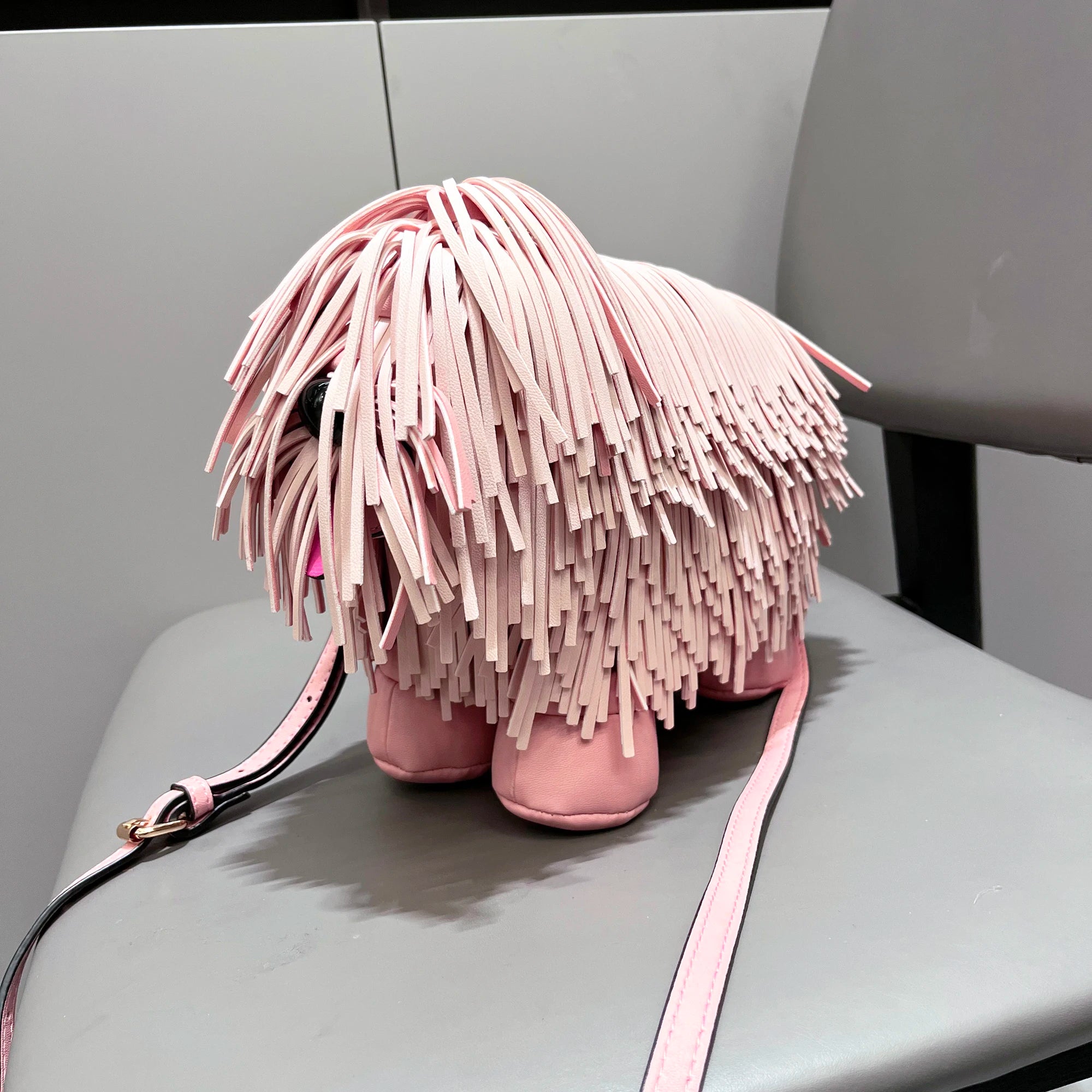 Women's Dog-Shaped PU Leather Shoulder Bag – Novelty Crossbody, 2 Colors - TRYSHOPPY