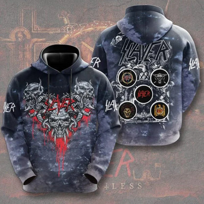 3D Rock Graphic Streetwear Hoodie
