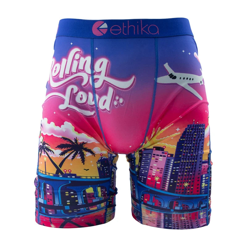 ETHIKA 1Pcs Sexy Men Underwear Boxers Breathable Man Swimming Underpants Plus Size S-3XL Mens Panties Trunks Men's Boxer Briefs