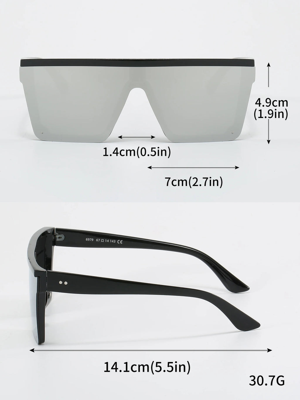 European and American Trendy Large Frame One-piece Sunglasses 2024 New Men and Women Street Photography Driving Sunglasses Retro