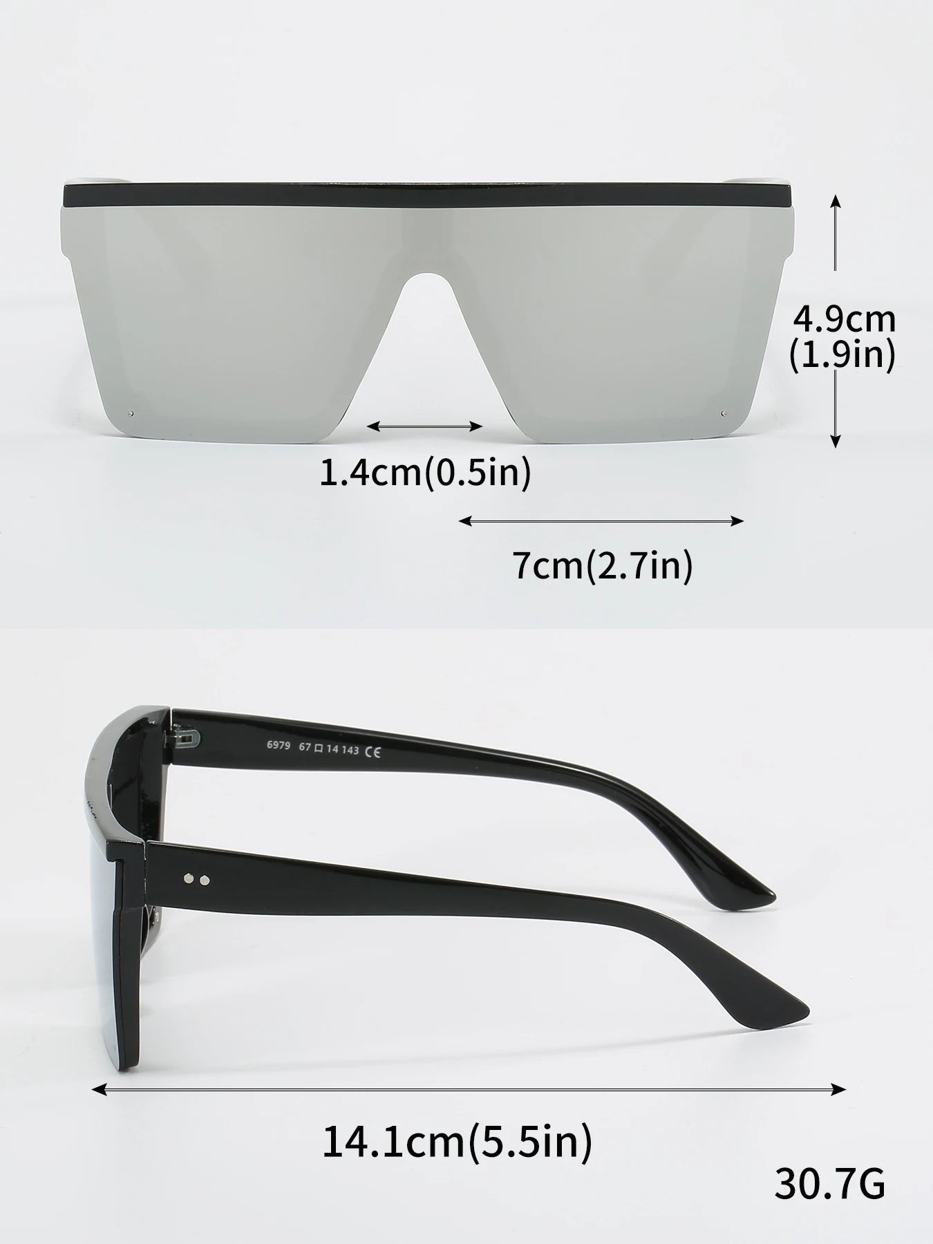 European and American Trendy Large Frame One-piece Sunglasses 2024 New Men and Women Street Photography Driving Sunglasses Retro