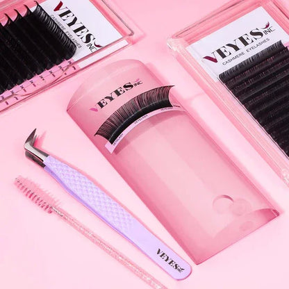 VEYES INC Lash Flow Platform with 5 Sunflower Fanning Cups – Curved Acrylic Lash Tile for Faster Pickup & Easy Fanning