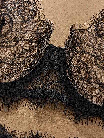 Women's Lightweight Lace Bra & Panty Set