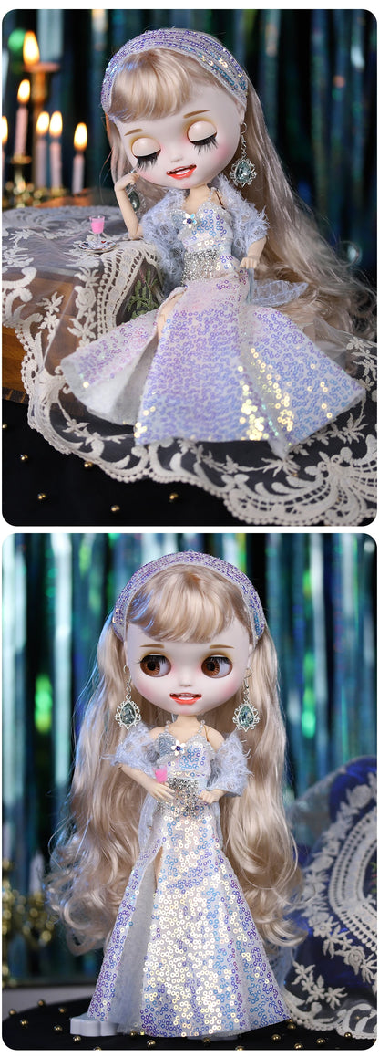 ICY DBS Blyth Doll 1/6 Clothing Joint Body Princess Dress Casual Clothing Toy Gift