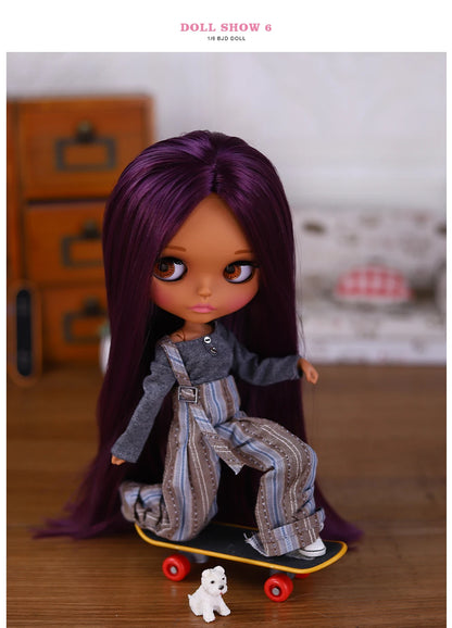 ICY DBS Blyth Doll BJD Joint Body dark Skin Set 1/6  30cm Girl  Gift Anime SD