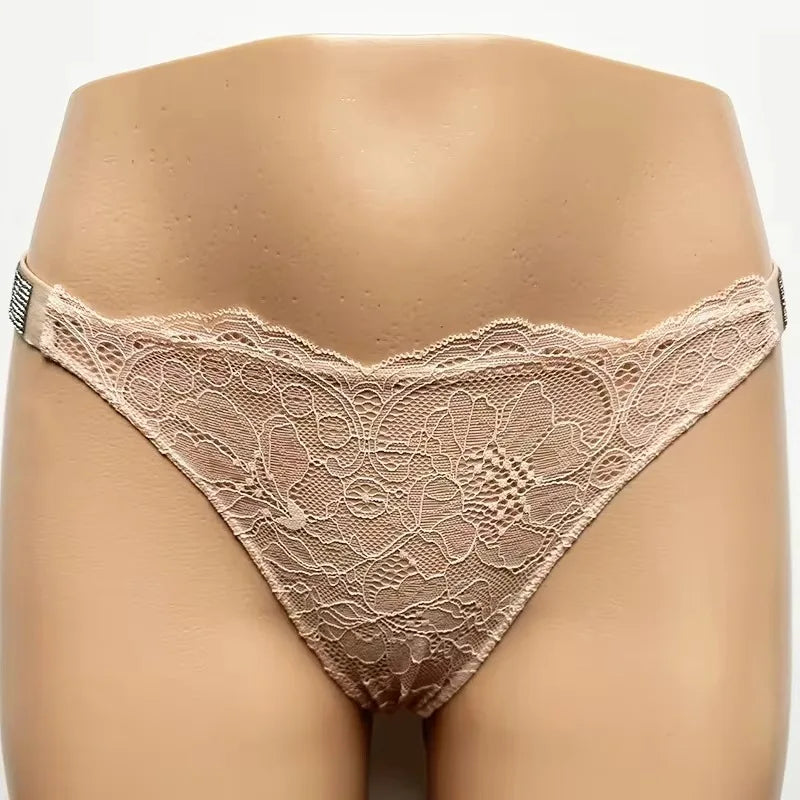 Women's Shine-Strap Thong Panty