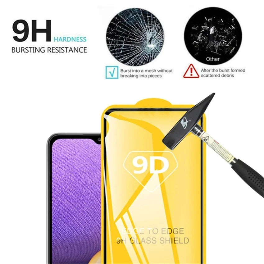 1-5PCS 9D Full Cover Tempered Glass For iPhone 17 16 15 11 12 13 14 18 Pro Max 16E Screen Protector For iPhone 13 Mini XR XS Max