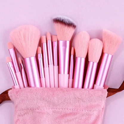 Professional Makeup Brush Set with Sponge & Storage Options