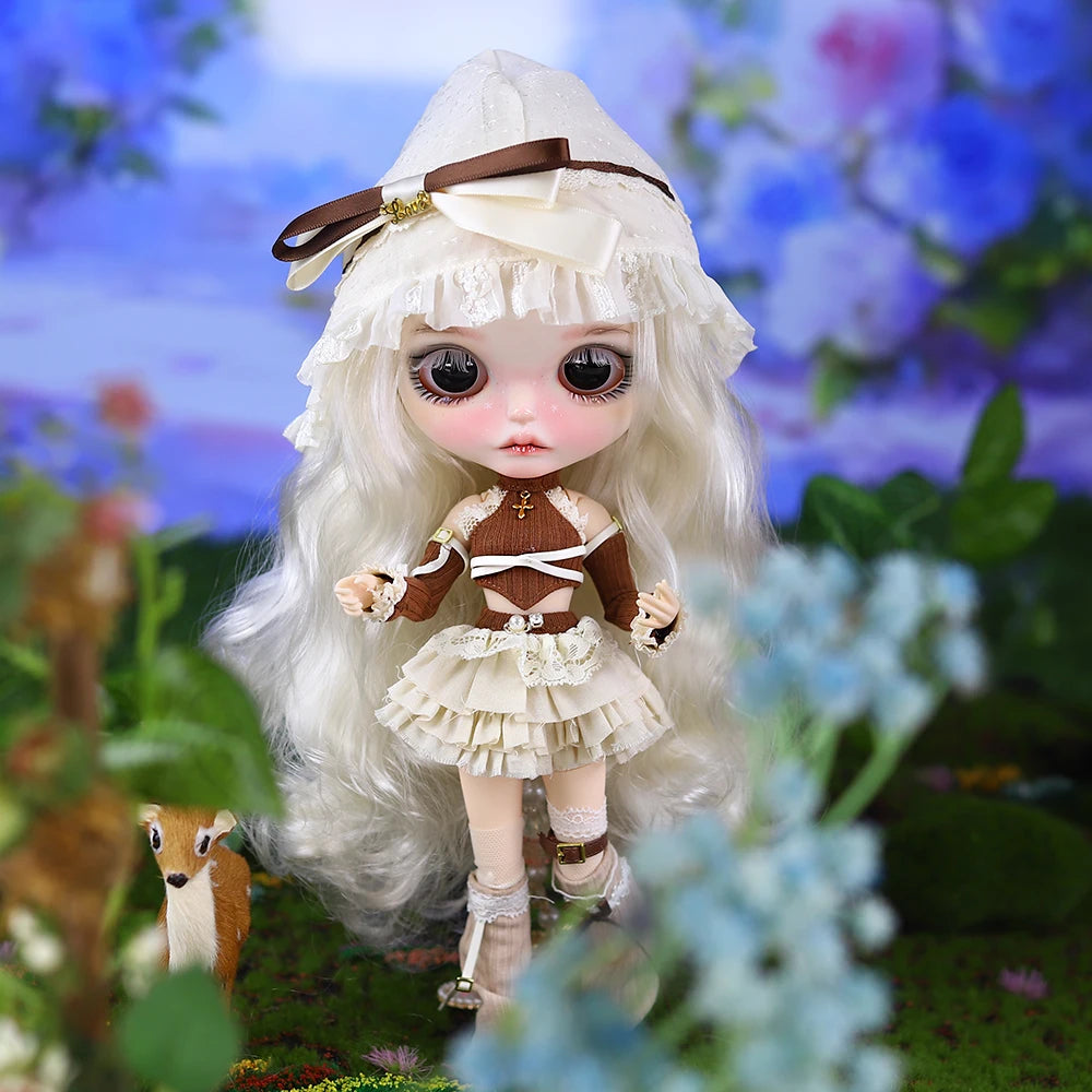 ICY DBS Blyth 1/6 Doll Hand Painted Set Forest Fairytale Frosted Face Doll SD BJD