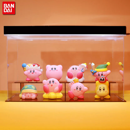 8Pcs/Set Games Star Kirby Anime Figure  Cute Cartoon Pink Kirby Mini Figure Decorative Collection Toy For Children's Gifts