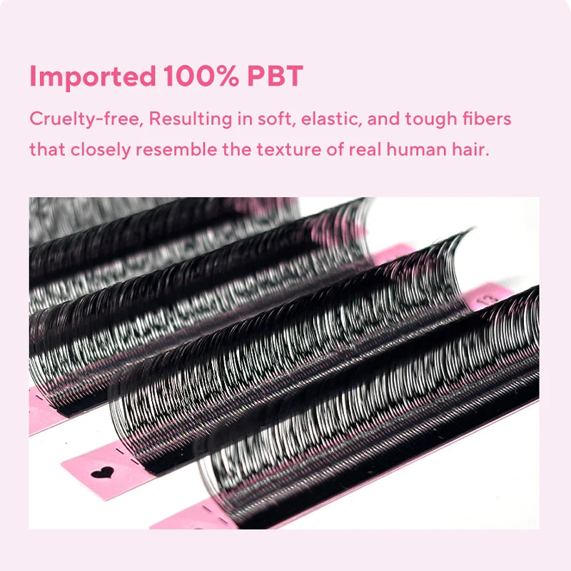 DIYDAY U-shaped Eyelash Extension Easy to Apply 3D Volume False Lashes Natural Wispy U YY Shape Faux Mink Eyelashes for Makeup