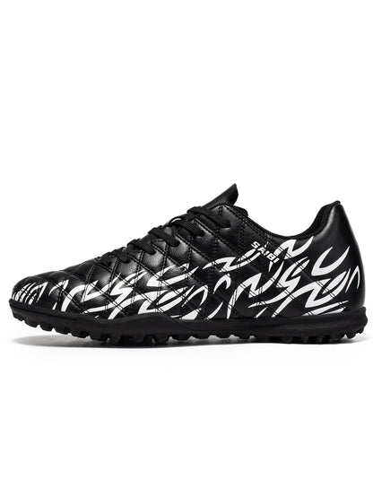 Professional Men TF Football Cleats Shock Absorbing PU Upper Durable Rubber Turf Sole For Adult Grass Field Soccer Games