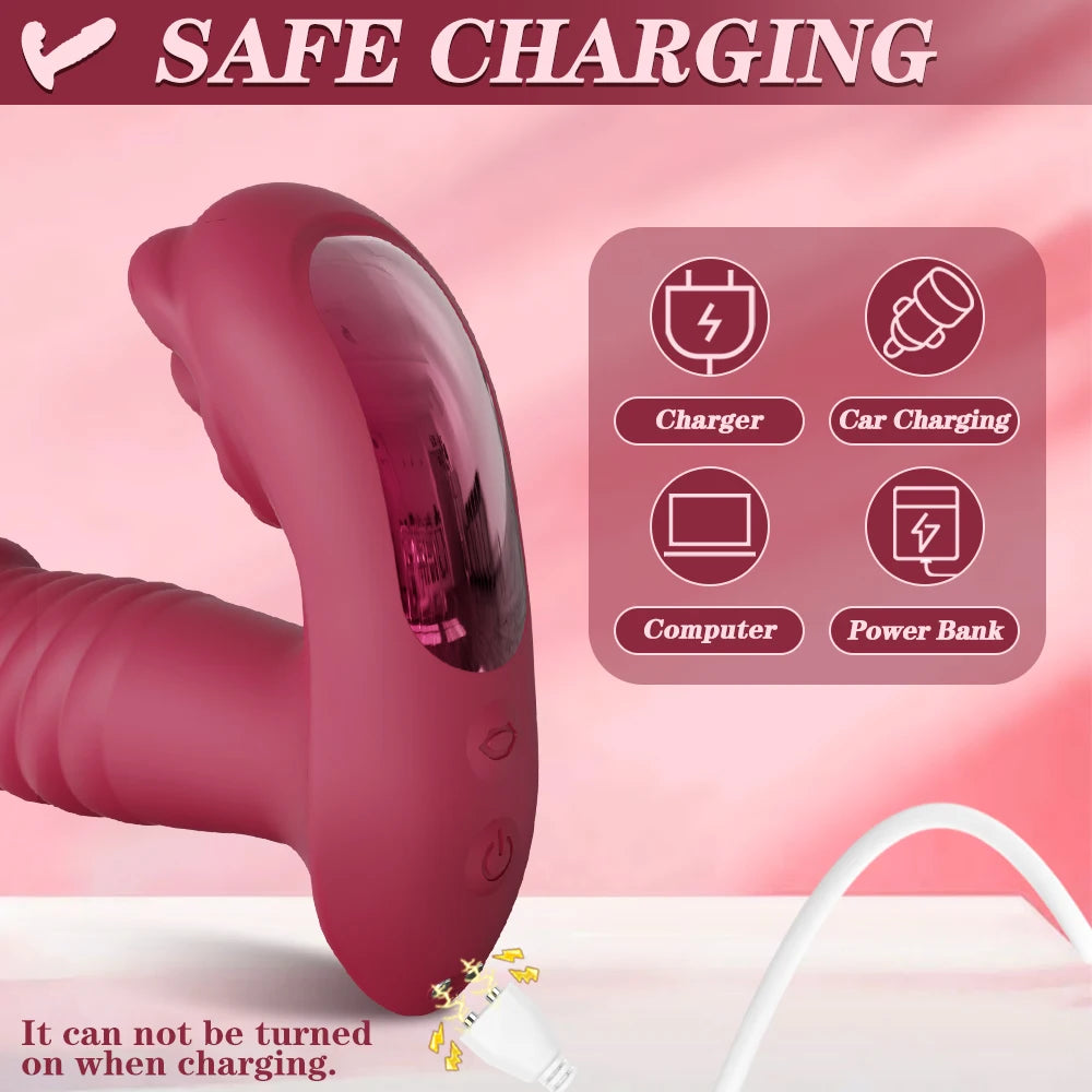 App-Controlled Wearable Thrusting Vibrator