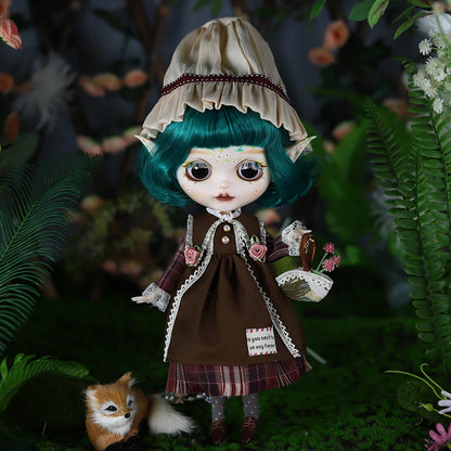 ICY DBS Blyth 1/6 Doll Elf Ear Hand-painted Set Doll Long Eyelash Sleep Doll White Skin Set Gift Toy SD