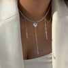 Minimalist Pearl Necklace for Women New Style Luxury Sensation Tassel Cold Tone Feng Shui Xiaomi Bead French Collar Chain