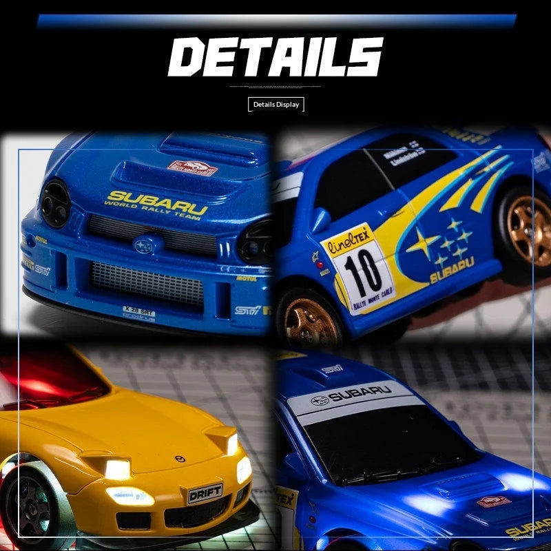 1:43 Mini RC Drift Car 2.4G High Speed Remote Control Racing Car Model Desktop Toy For Boys