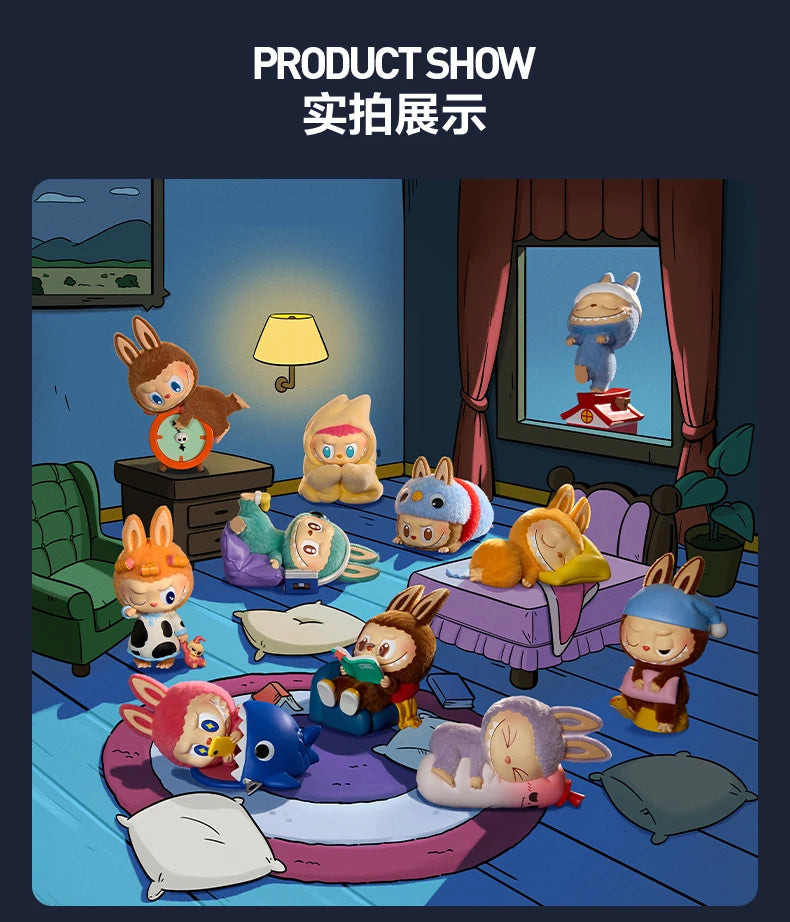 POP MART LABUBU THE MONSTERS 1:00 A.M. Series Mystery Box Genuine Blind Box Guess Toys Bag Ornament Figurines Home Decor Desktop