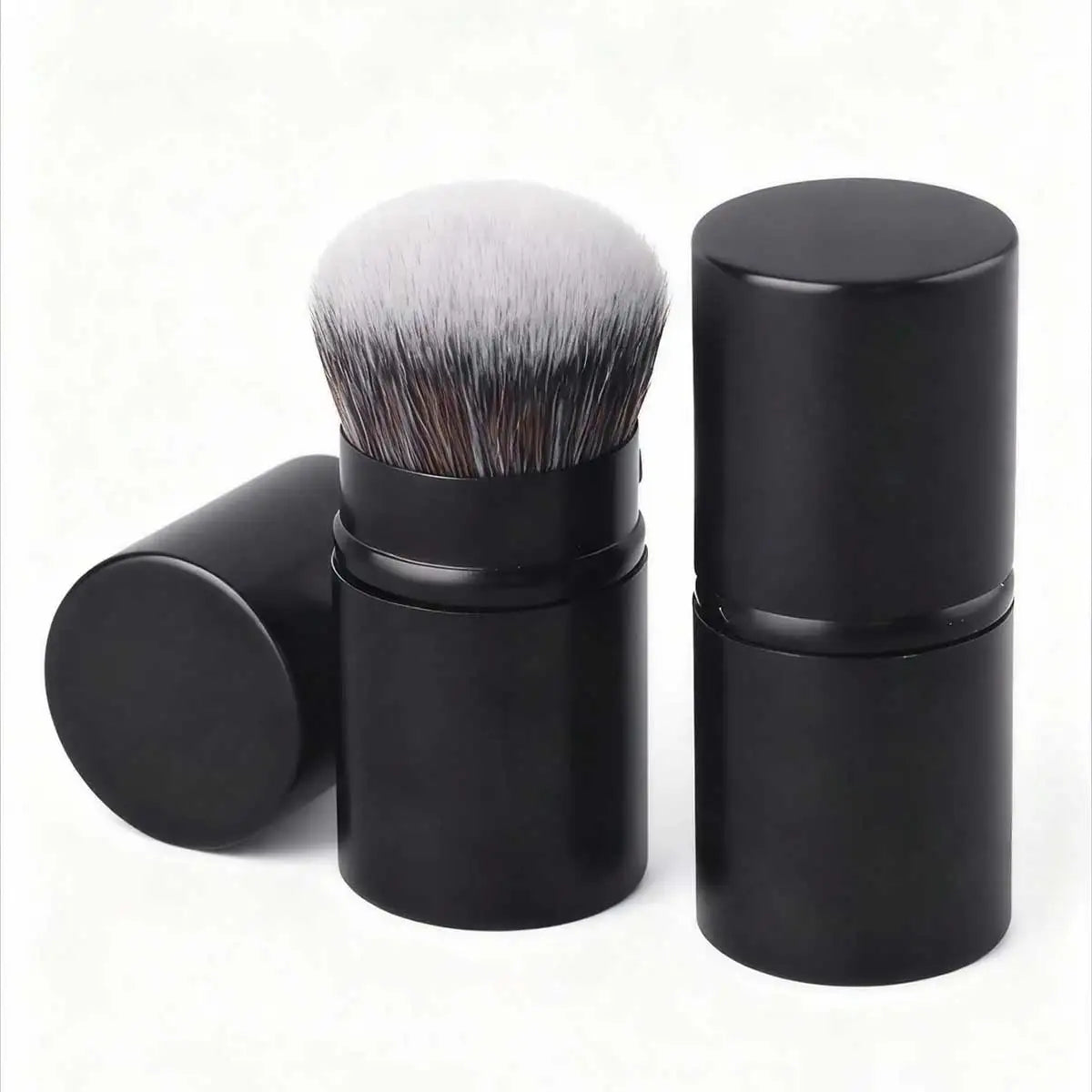 1pc Professional Face Retractable Makeup Brush,Blush Brush Foundation Brush Loose Powder Brush Synthetic Hair Ultra-Soft Doundat