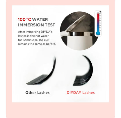 DIYDAY Layered Camellia Eyelashes LB LC LD LU(M) Fluffy Bloom Mink False Lashes Multi-layer Easy Fan Eyelash Extension