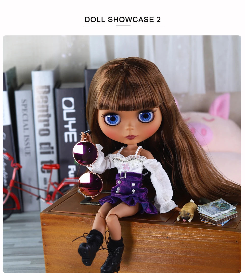 ICY DBS Blyth Doll 1/6 BJD Toy  Joint Body Set for Special Sale Random Eyes 30cm Anime Girl Gift