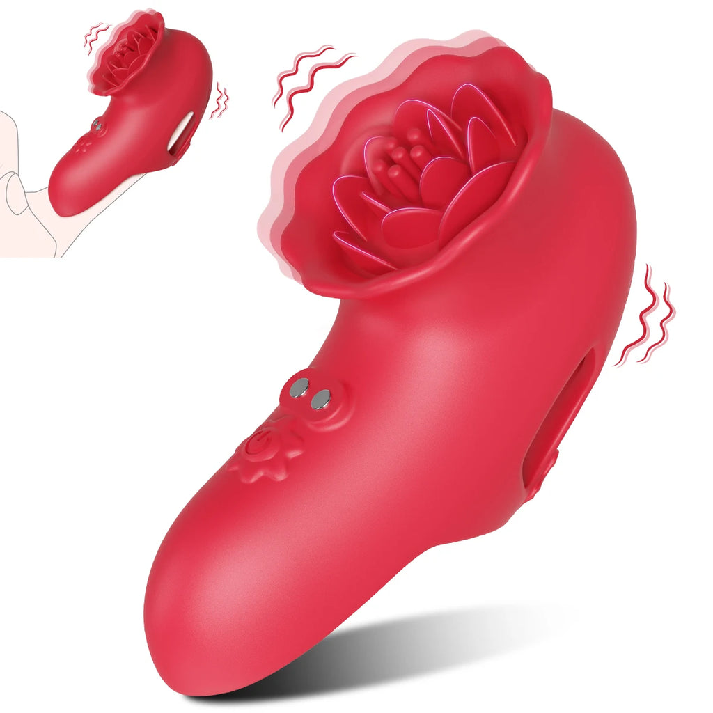 Finger Vibrator Adult Sex Toys for Women, Adult Toys with 9 Vibrations Clitoral G-Spot Nipple Butterfly Vibrators, Sexual Pleasu
