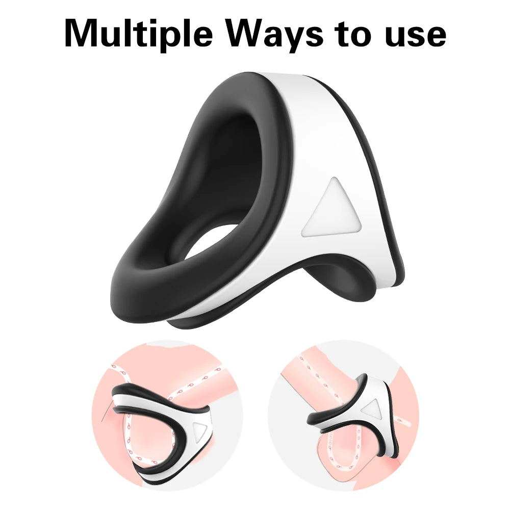 Cock Penis Ring Reusable Delay Ejaculation Stronger Erection Sex Toys Adult Supplies Linen Nozzle Ring Cock Sex Toys For Men