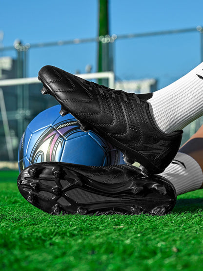Adult FG AG Football Boots Lightweight PU Synthetic Upper Anti‑Slip Studded Cleats For Outdoor Natural & Artificial Grass Field