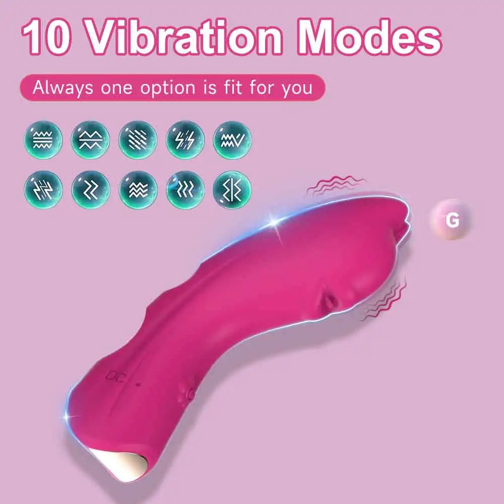 Begginer Finger  G Spot Vibrator 10 Speed Clitoris Nipple Stimulator Vagina Anal Massager Sex Toy for Couples Adult Sexy Toys