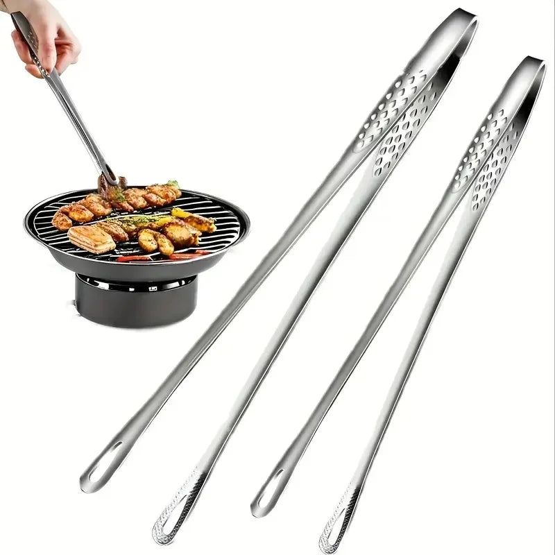 1pc/2pcs stainless steel multifunctional barbecue clips perfect for barbecue, baking and camping durable kitchen tools