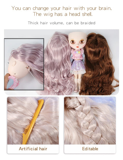 ICY DBS Blyth Doll Tan Skin Matte Face With Eyebrows Special Price 1/6 BJD JOINT body Neo Anime