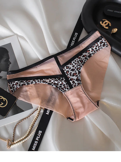 Women's Leopard Print Bra Set
