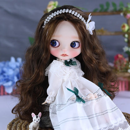 ICY DBS Blyth 1/6 Doll Hand Painted Set Morning Dew Tears Frosted Face Doll Set SD